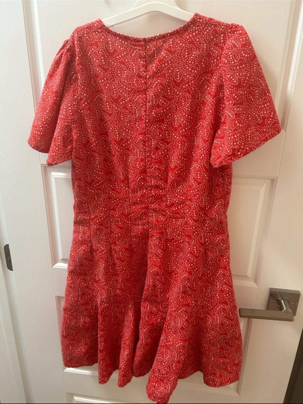 Universal Thread Red Button-Front V-Neck Mini Dress - Picture 5 of 5